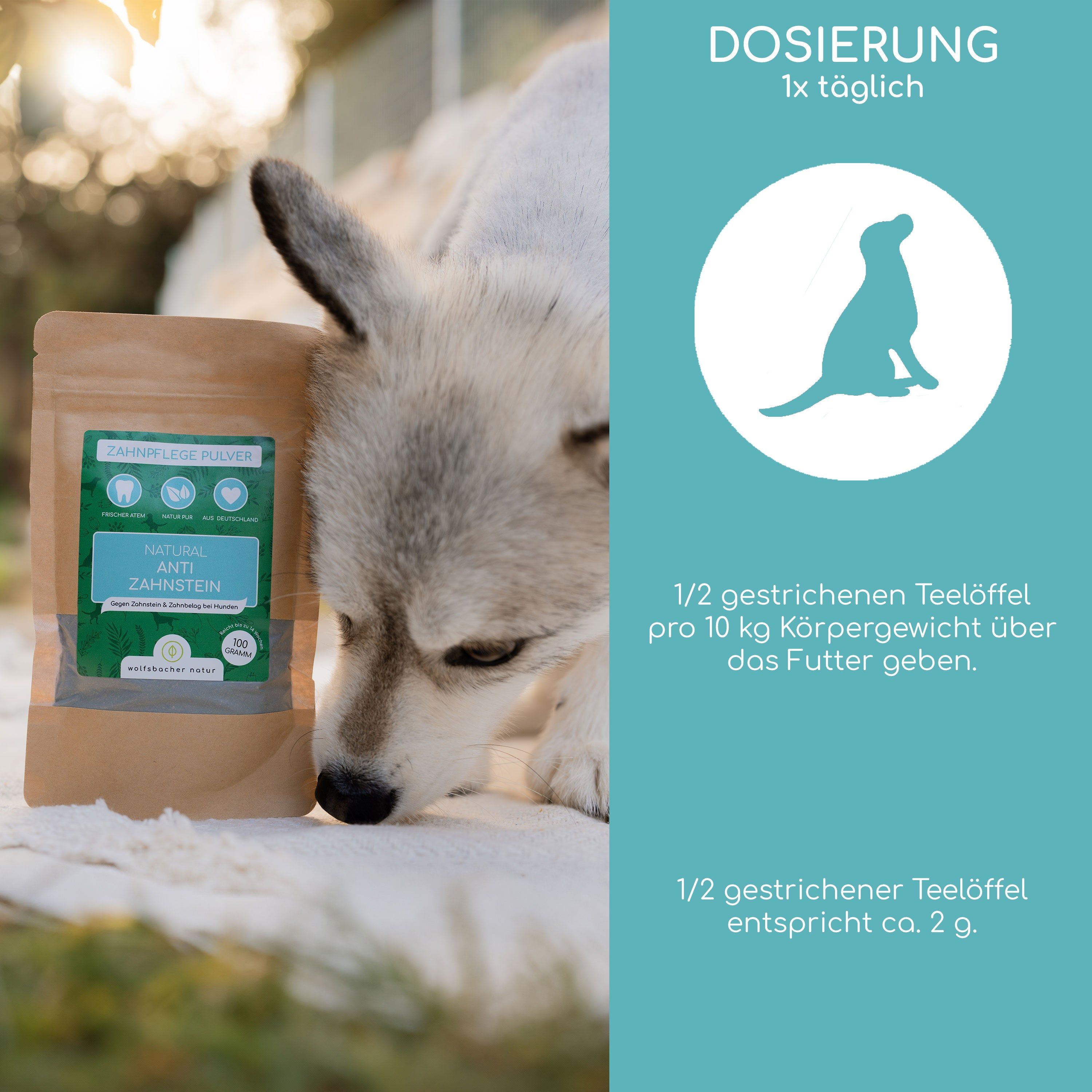 Wolfsbacher Natur Zahnpflege Pulver