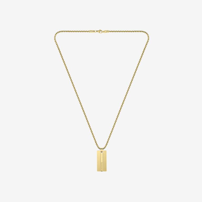 Collier Adventurer homme Lacoste Bijoux - Jaune - Lacoste - Homme