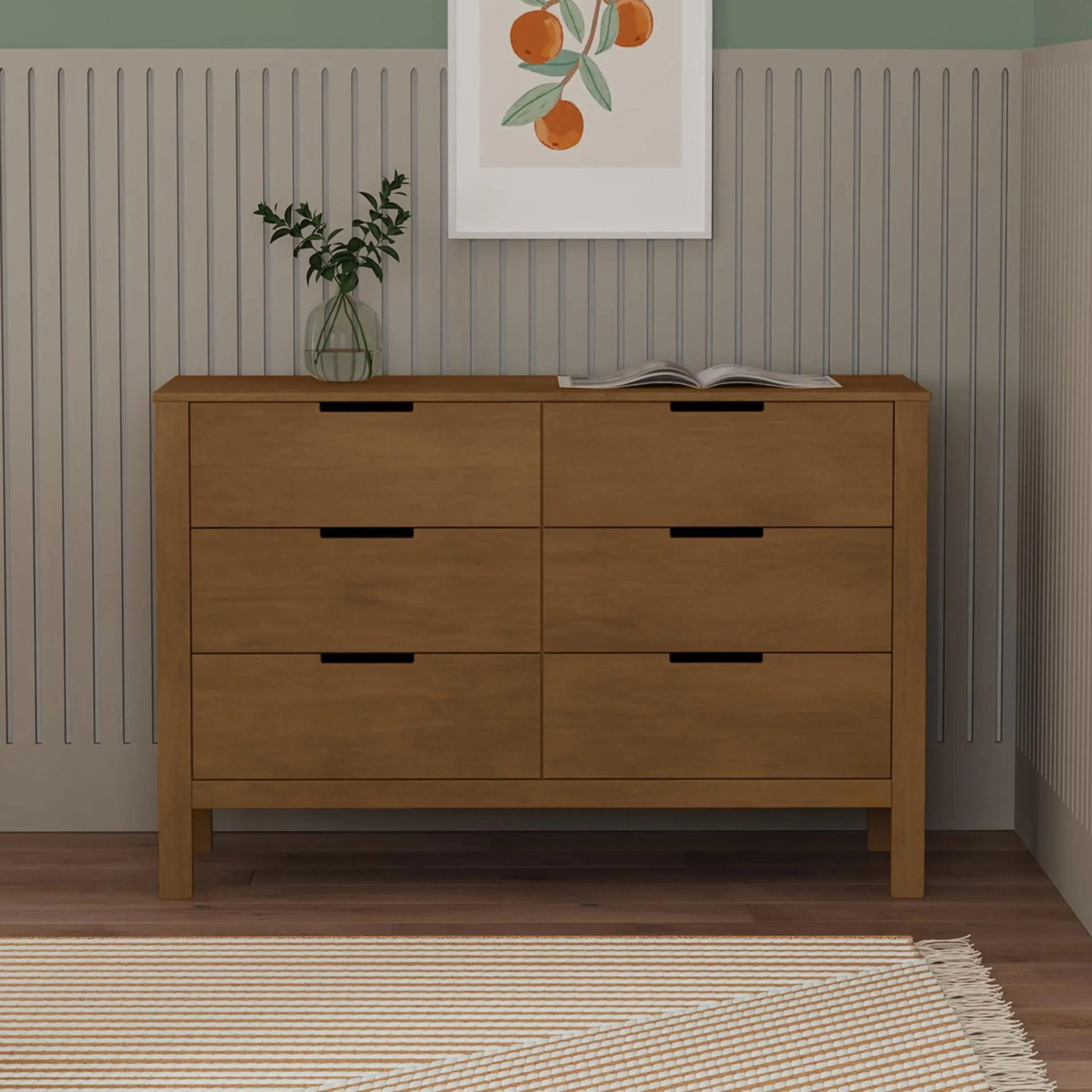 DaVinci Bureau 6 Tiroirs Colby - Noyer