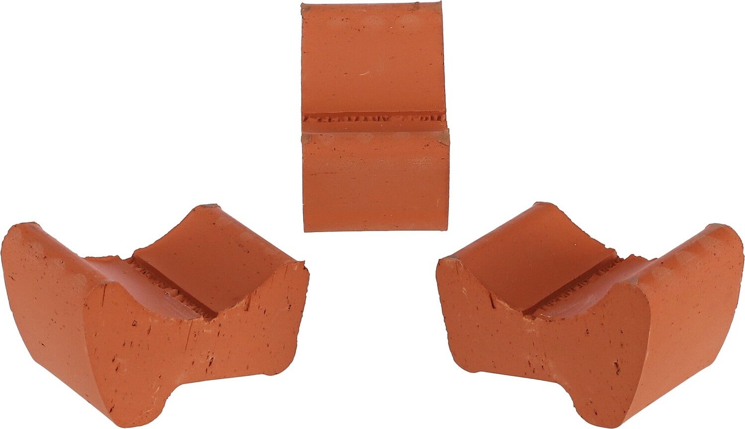 Mica Decorations potvoetjes terracotta 4 x 7,1 x 4,4 cm 3 stuks