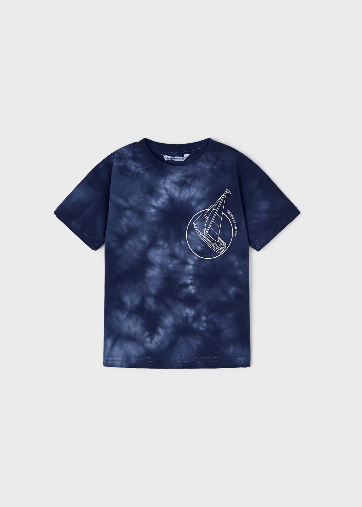 Camiseta tie-dye de algodão para meninos