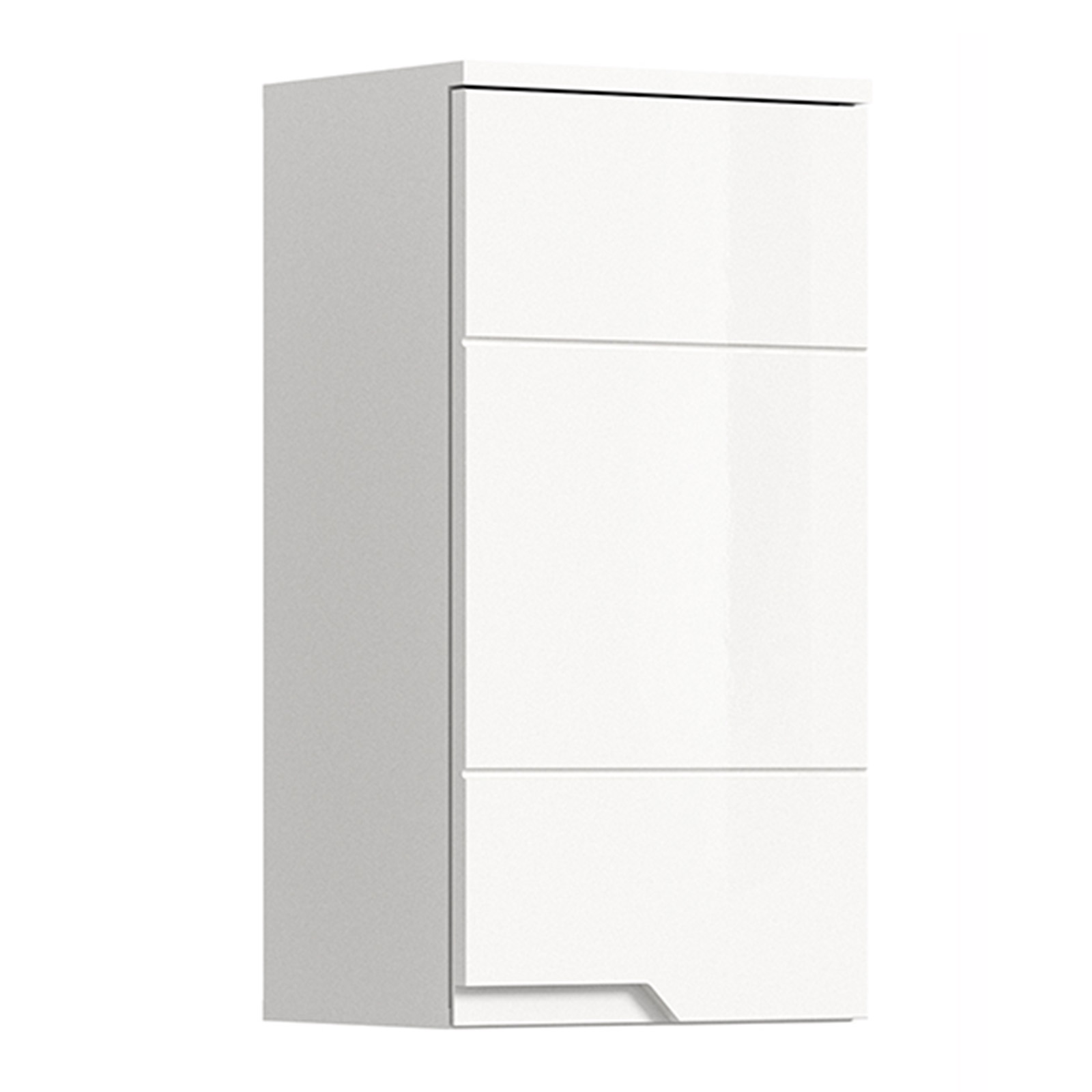 Hängeschrank HILTON - weiß Hochglanz - 73 cm hoch