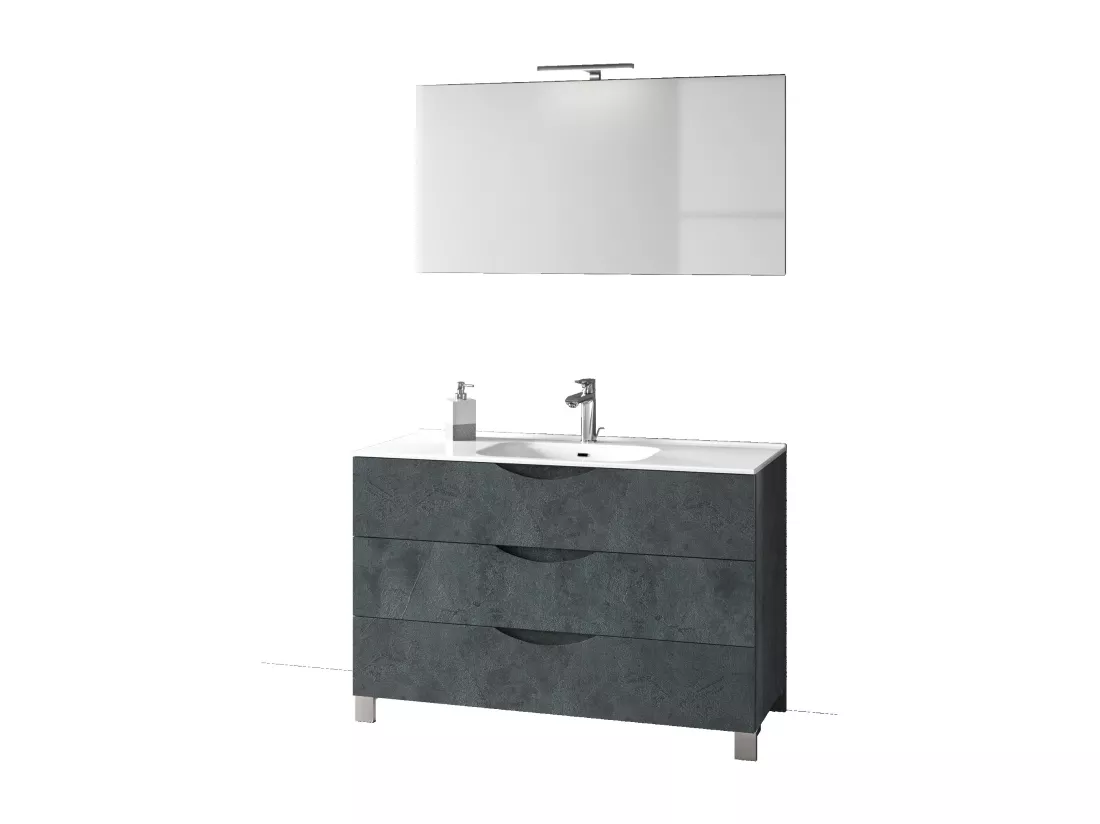 Ensemble de salle de bain 4 pièces PLUTONE blue