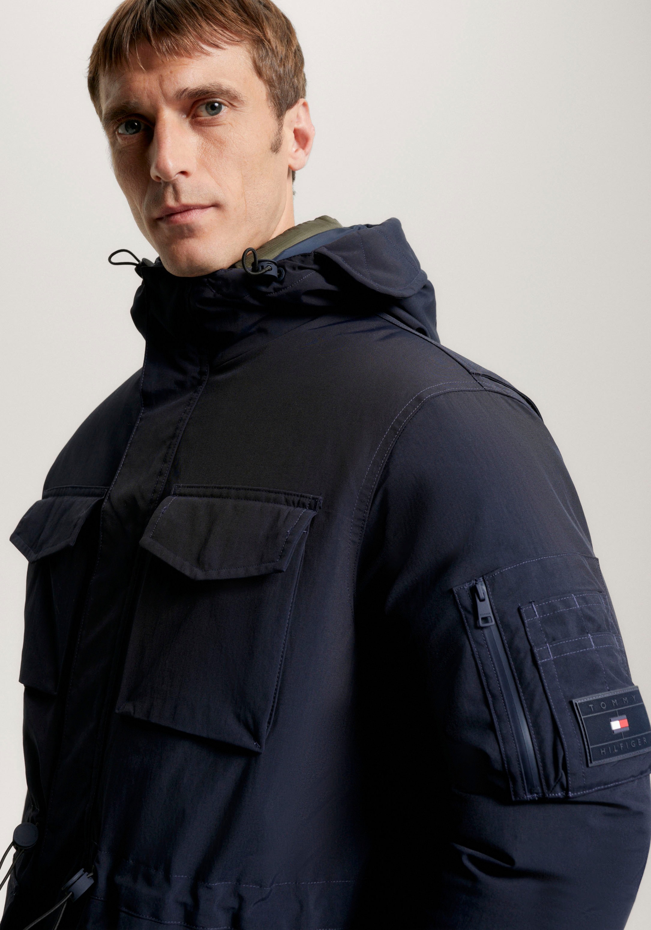Tommy Hilfiger Parka »ROCKIE 3 IN 1 PARKA« 2 Jacken in einer Jacke,  mit Kapuze 2 Jacken in Einer