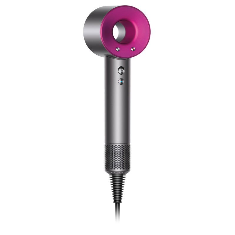 Sèche-cheveux Supersonic avec 5 accessoires de coiffage gris / fuchsia