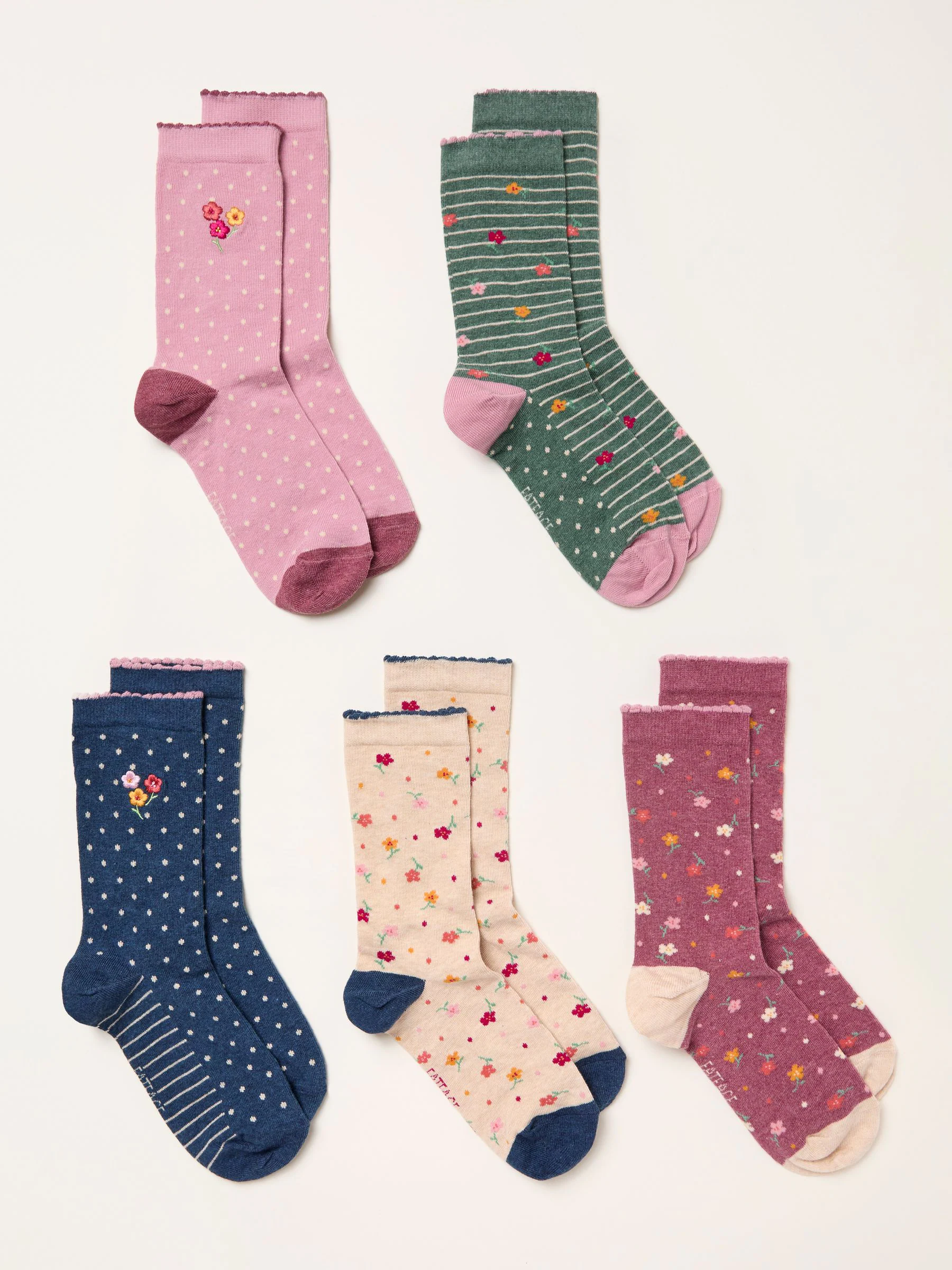 FatFace 5 pairs of Socks