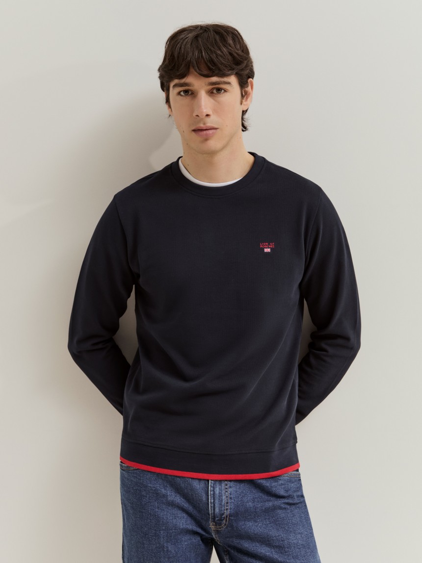 Sweatshirt em algodão