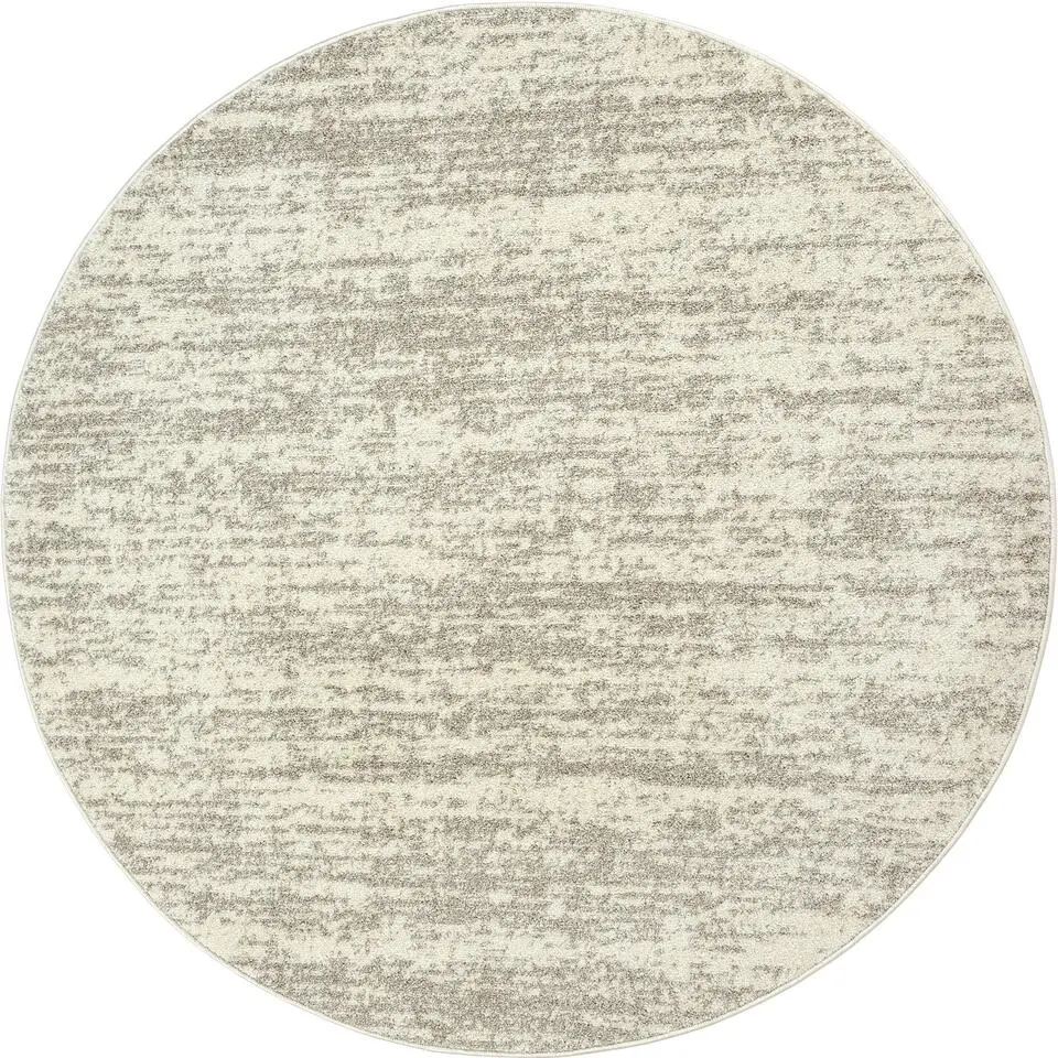 Relax Oslo - Laagpolig Effen Vloerkleed - Creme - 120 CM ROND