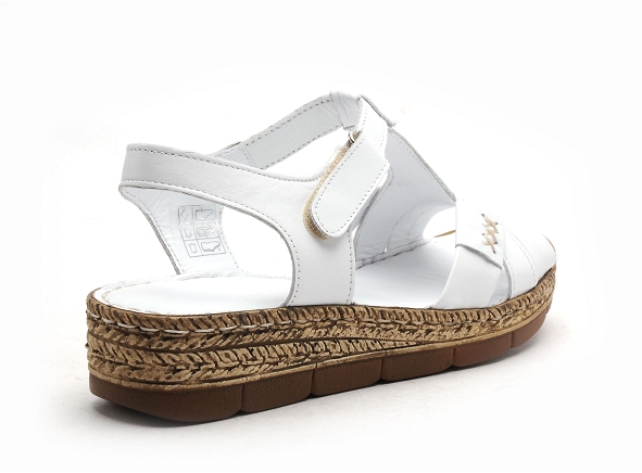 Andrea conti nu pieds plats femme 1889615 blanc