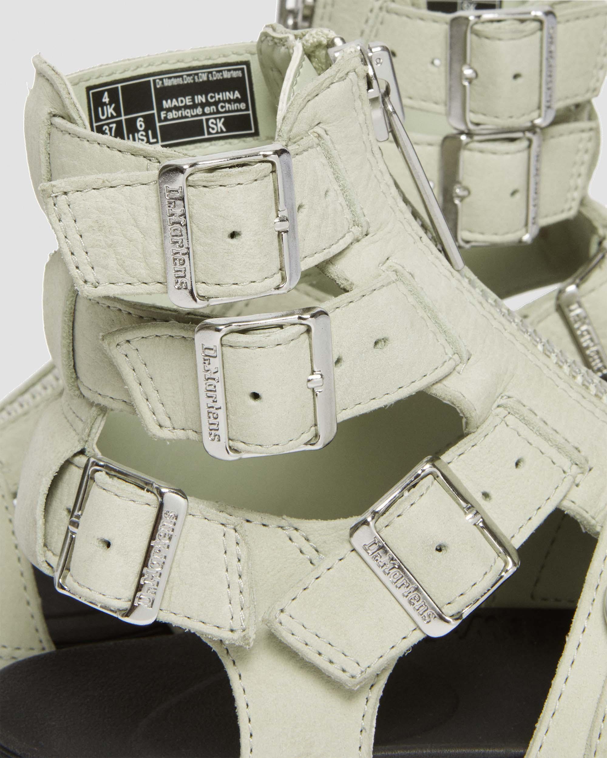 Olson Tumbled Nubuck Leder Gladiatorsandalen mit Reißverschluss
