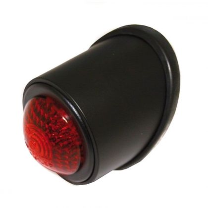Feux arrière Brazoline School Rond noir à Led Universel - Noir