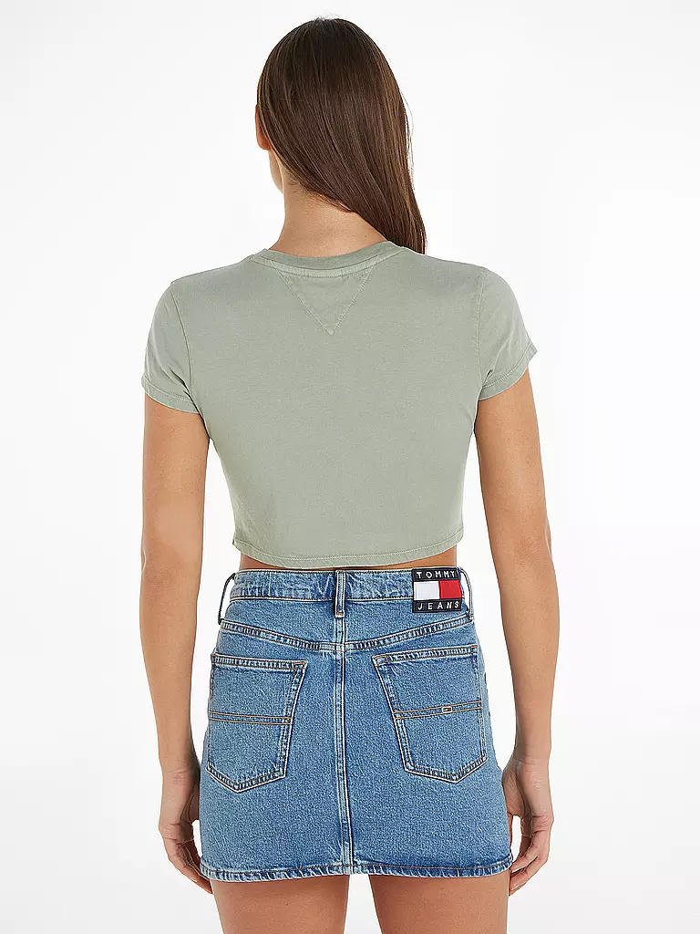 TOMMY JEANS T-Shirt Cropped Fit grau