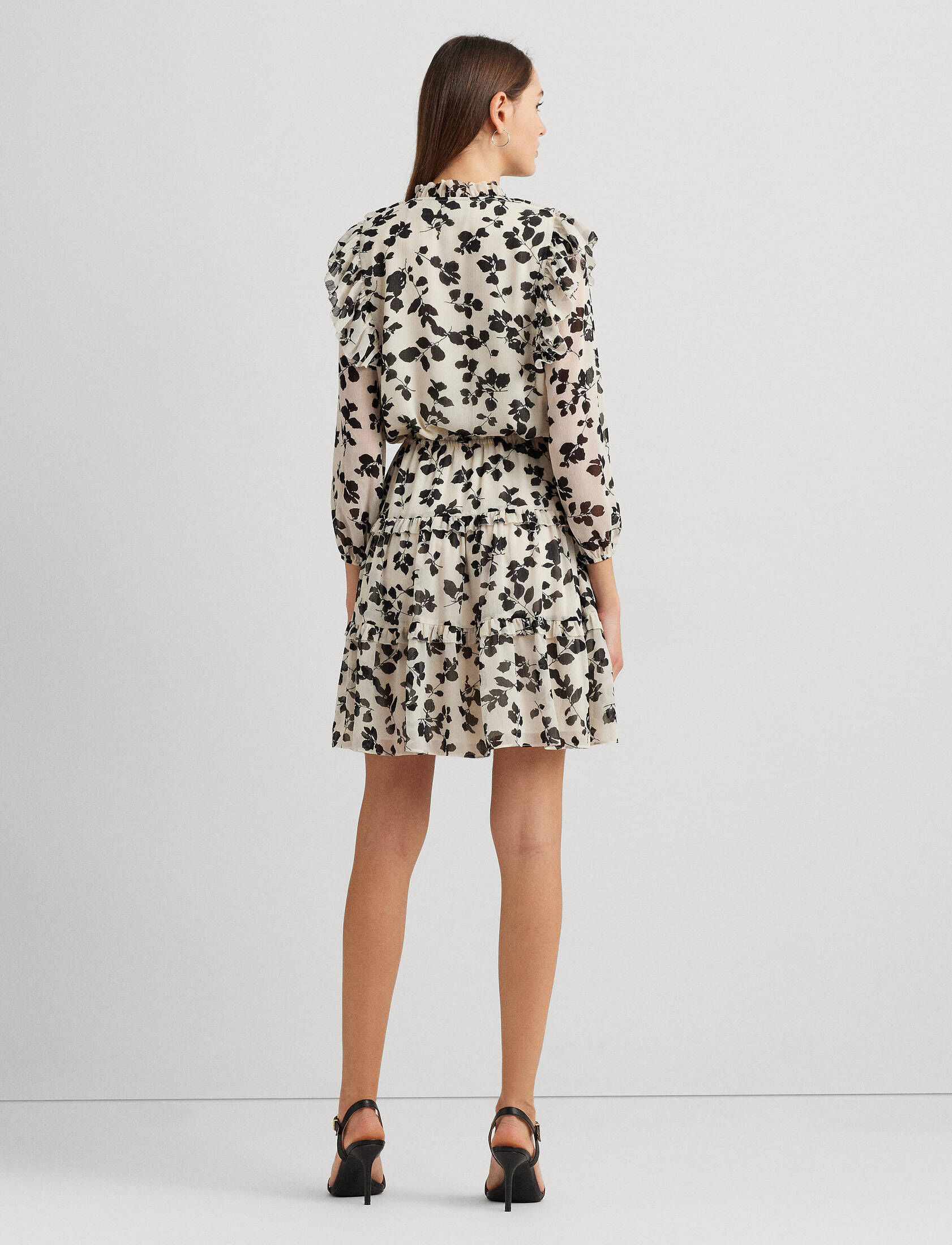 Lauren Ralph Lauren| Damen Kleid aus Knittergeorgette