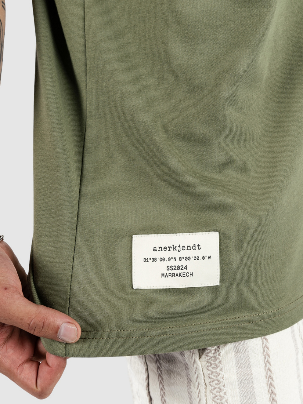 Anerkjendt Akkikki S-S Marrakech1 - Gots T-Shirt olivine
