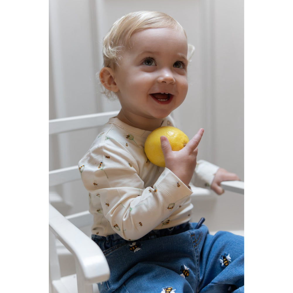 Køb Petit Piao Light Blue Denim Emb Ppjubii Denim Bukser