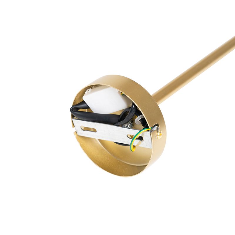 Design hanglamp zwart met goud 6-lichts - Sinem