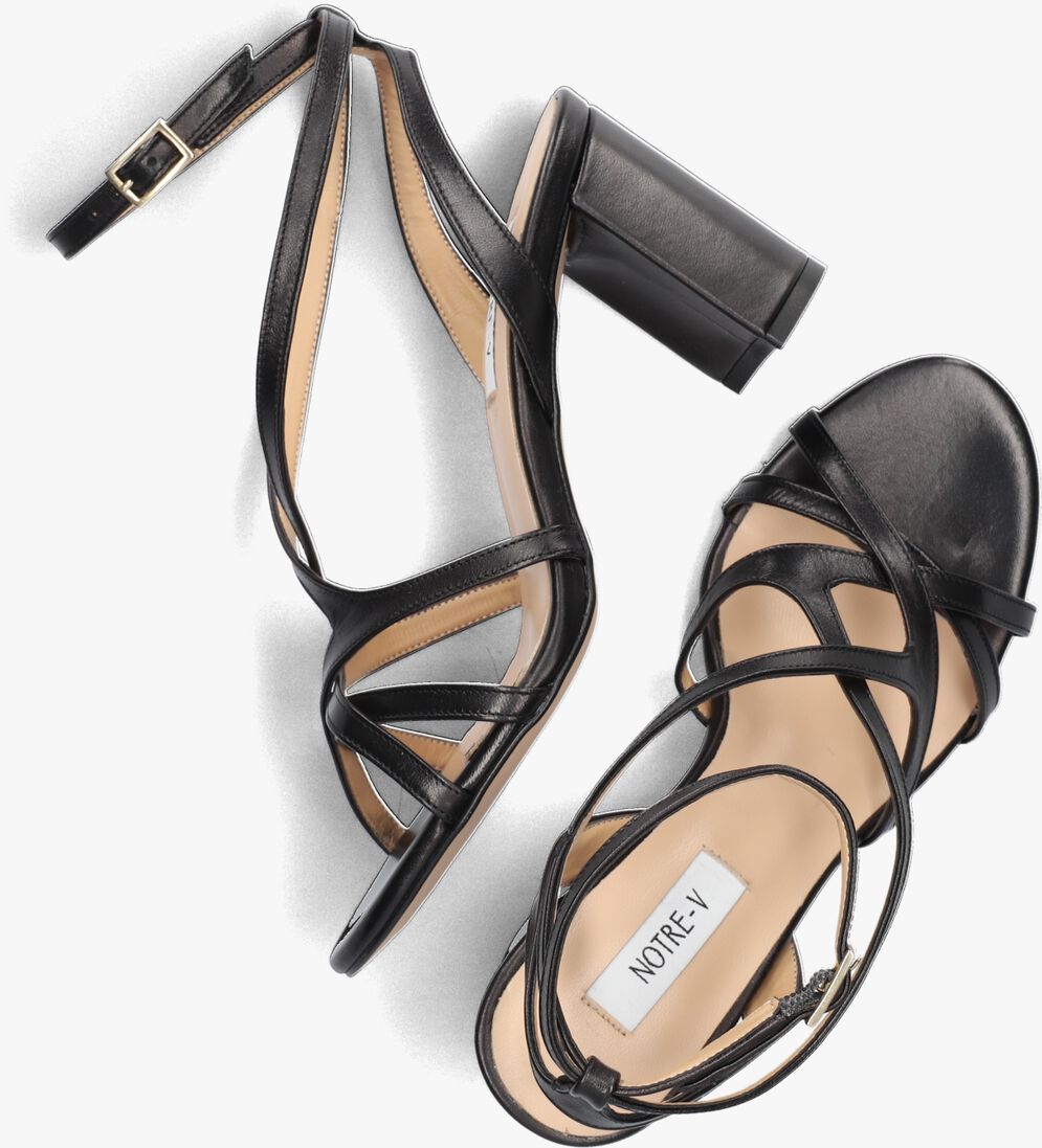 zwarte notre-v sandalen 22527