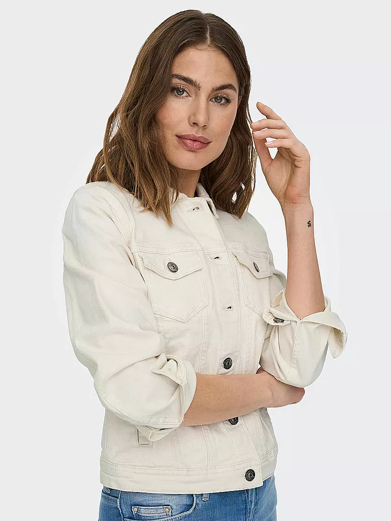 ONLY Jeansjacke ONLTIA creme