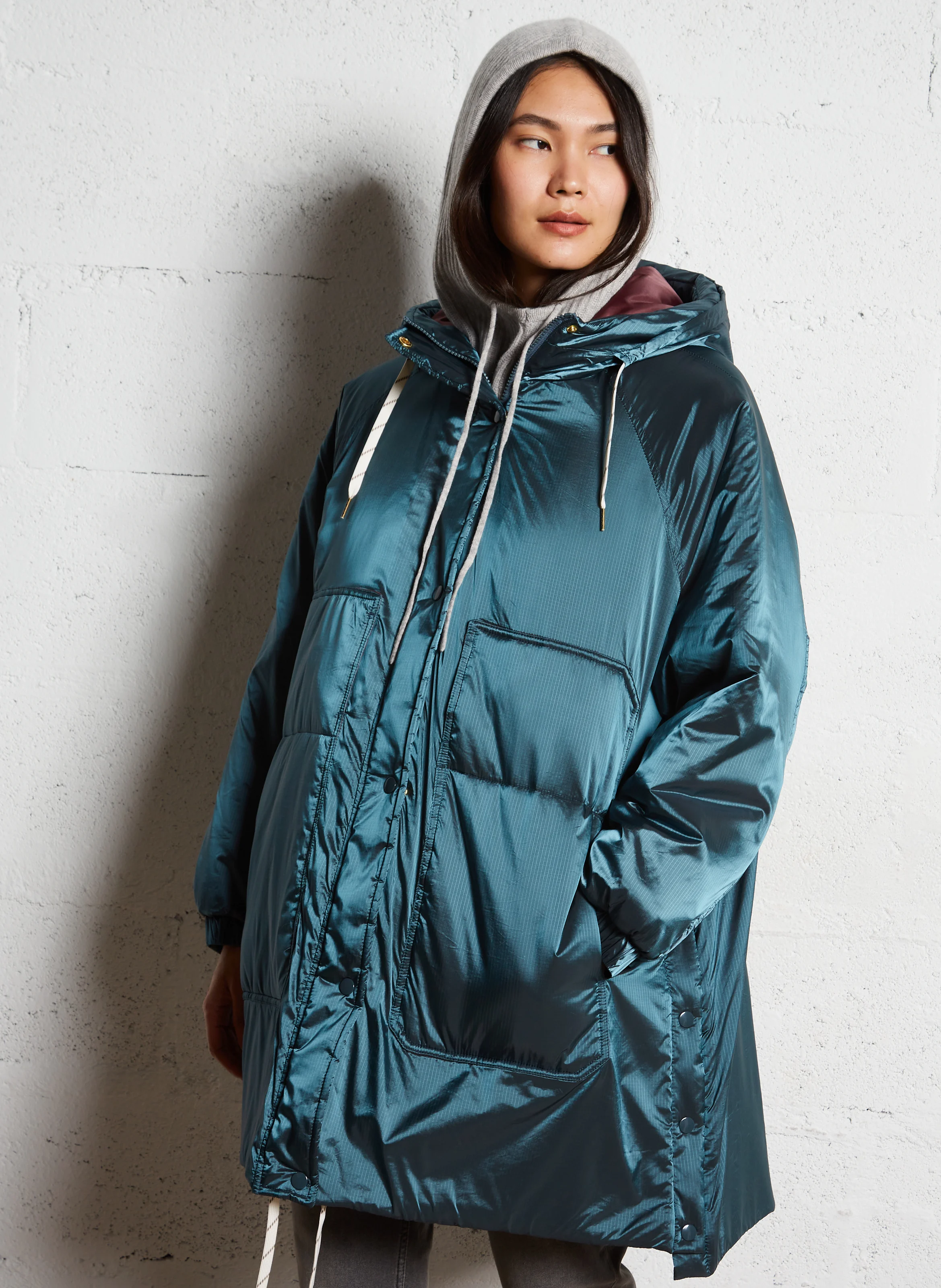 MARGOT - Doudoune col montant | Bleu
