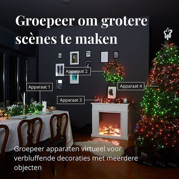 Twinkly - Strings Lichtsnoer - 48M - LED - 600LED RGB - Dimbaar - Zwart