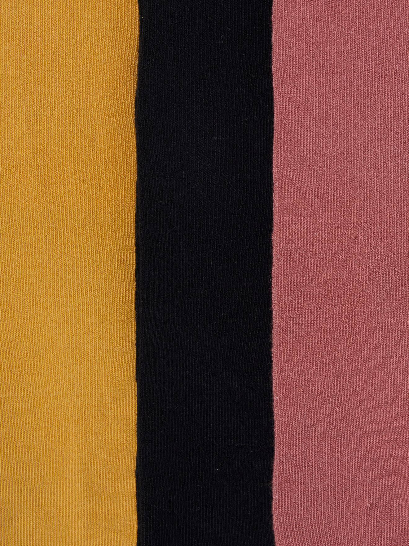 Pacote com 3 pares de meias-calças infantis, cinza médio, bicolor/multicoloridas.