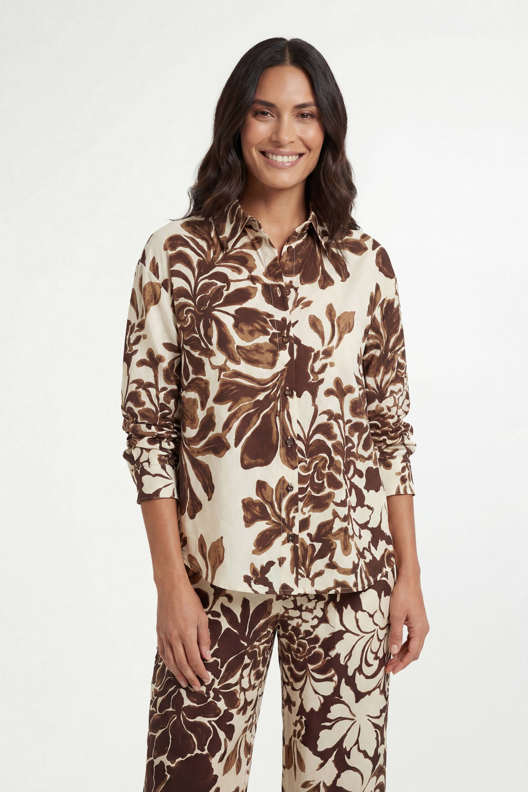 Wallis Ensemble Chemise Coordonnée À Imprimé Fleuri Et Boutonnage