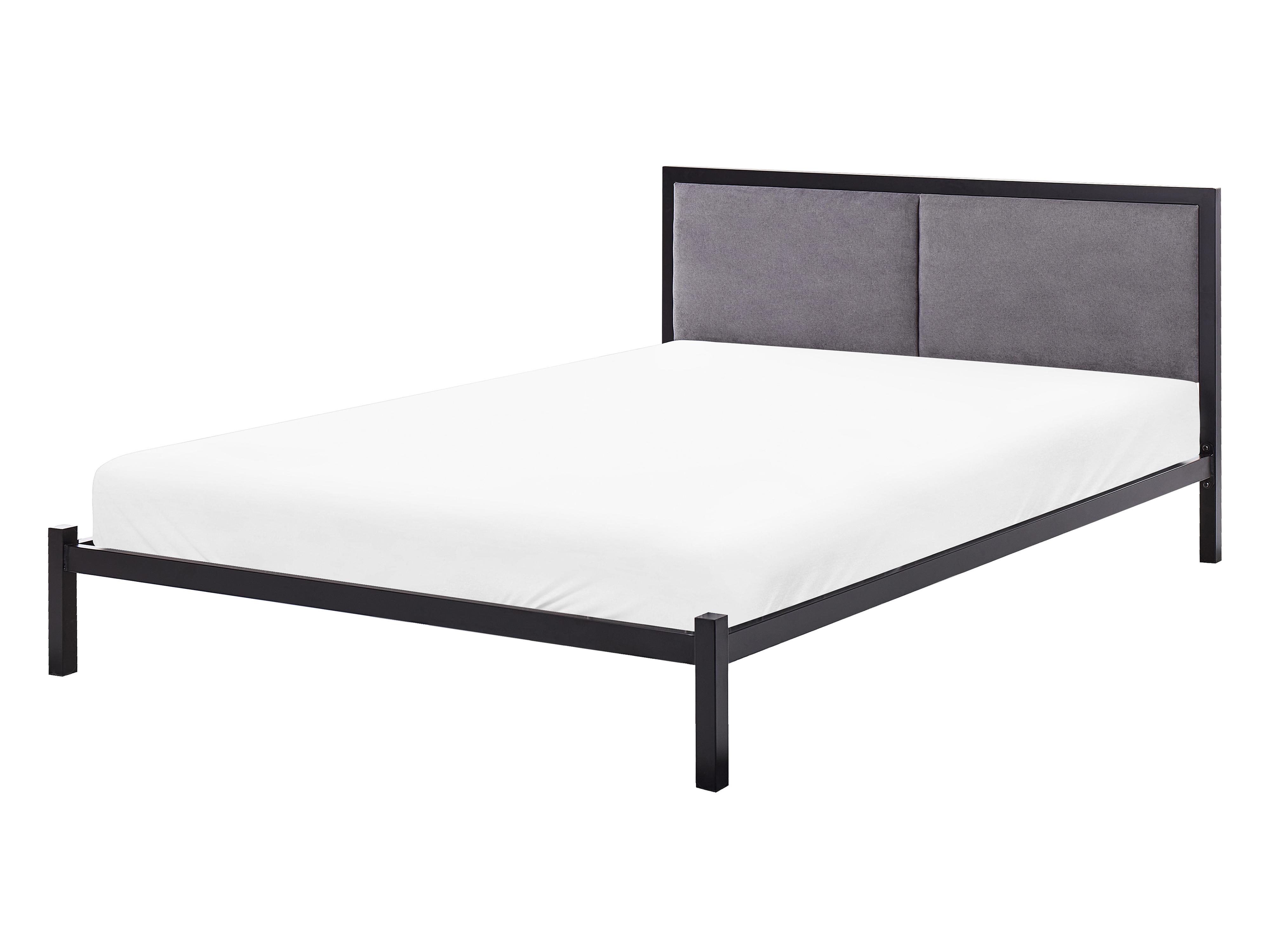 Bed Metaal CLAMART 140 x 200 cm Grijs