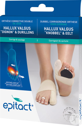 Epitact Orthèse Corrective Hallux Valgus Double Protect Gauche M 1 Pièce