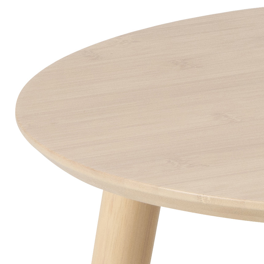 Tjalmo Salontafel - ø60/ø45cm - Bamboe - set van 2