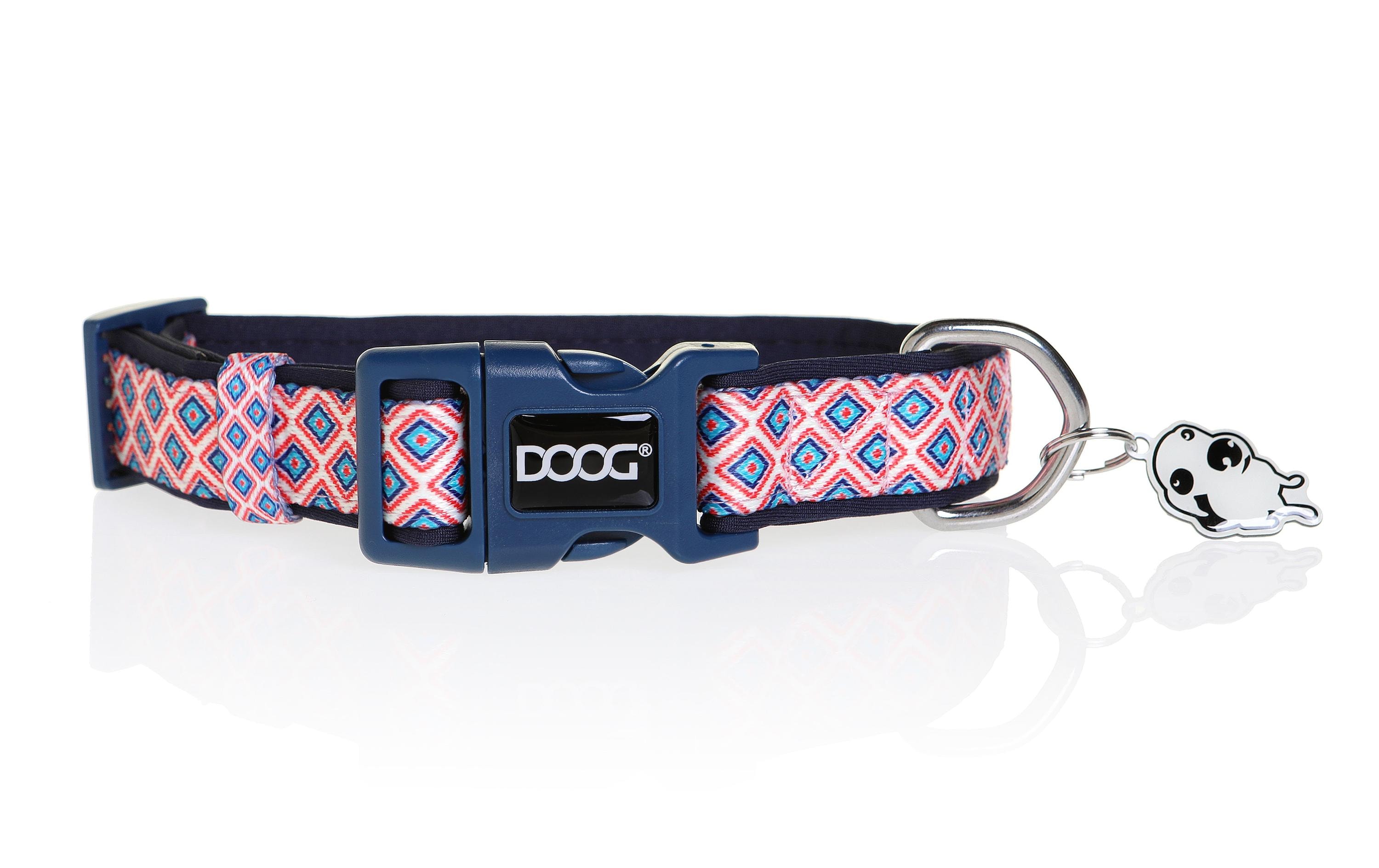 Halsband Gromit XS Blau / Weiss / RotLeichtes Hundehalsband aus Neopren