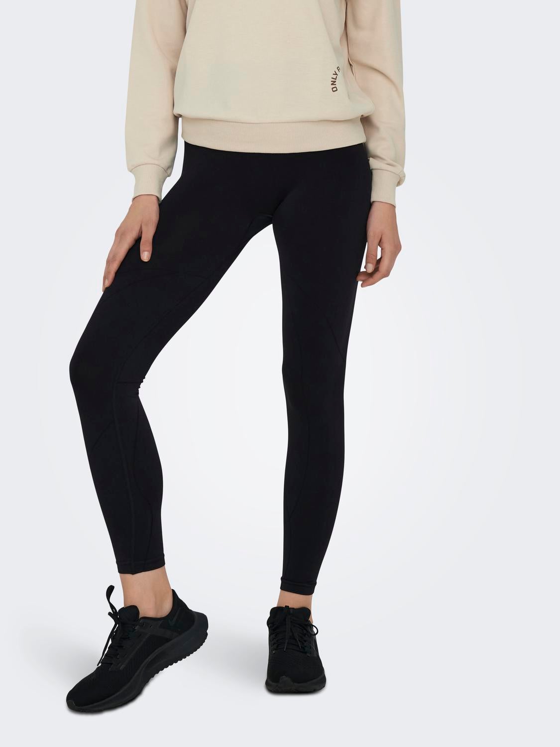 ONPSALLI Hohe Taille Enger Schnitt Sportleggings Black