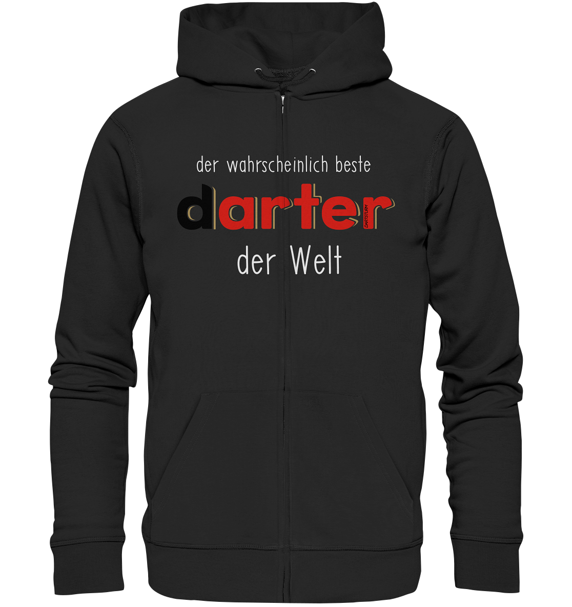DartSturm - Der wahrscheinlich beste darter der Welt Weiß - Organic Zipper