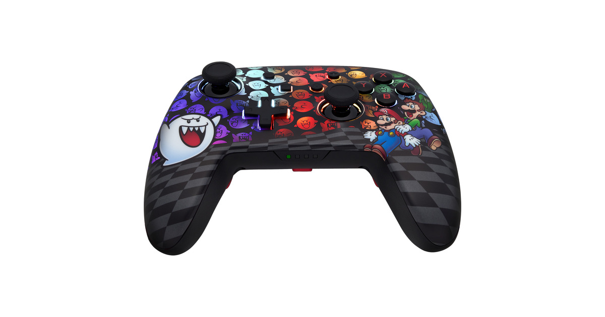 PowerAEnhanced Wireless Controller for Nintendo Switch with Lumectra - Mario Peek-A-Boo  (Zwart/wit)