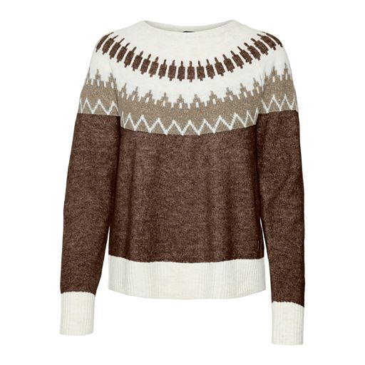 Vero Moda Simone Nordic Striktrøje, Pinecone, M
