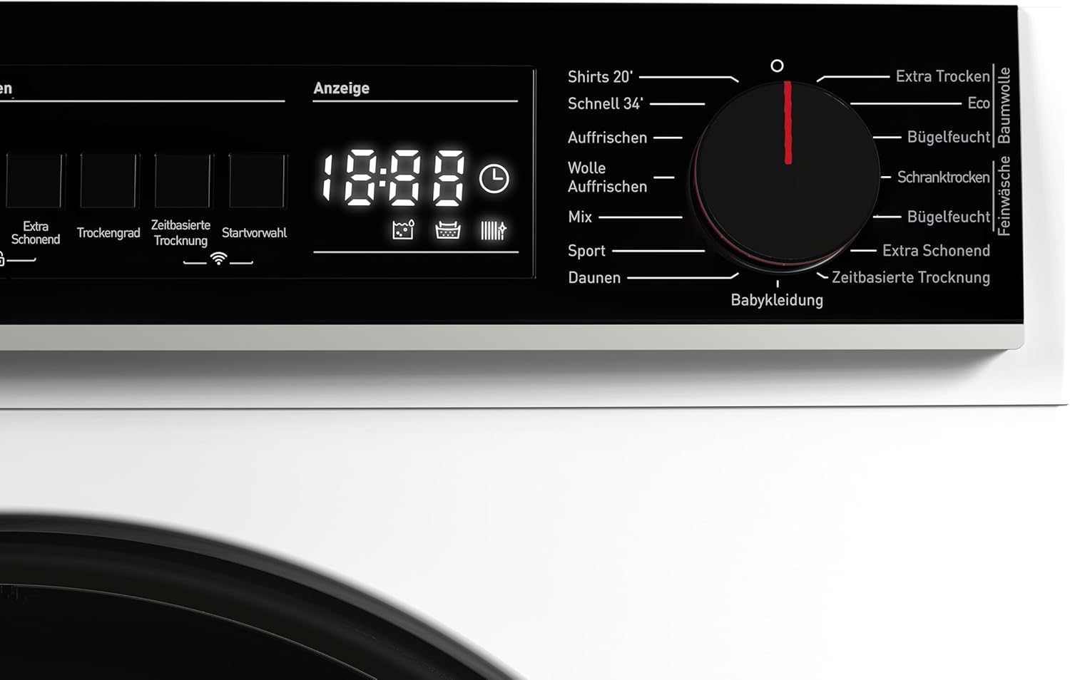 Sharp KD-PRO0S7GWD-DE Wäschetrockner, 10kg, D, WiFi, 15 Programme inkl. 20-Minuten-Schnelltrockenprogramm, Weiß