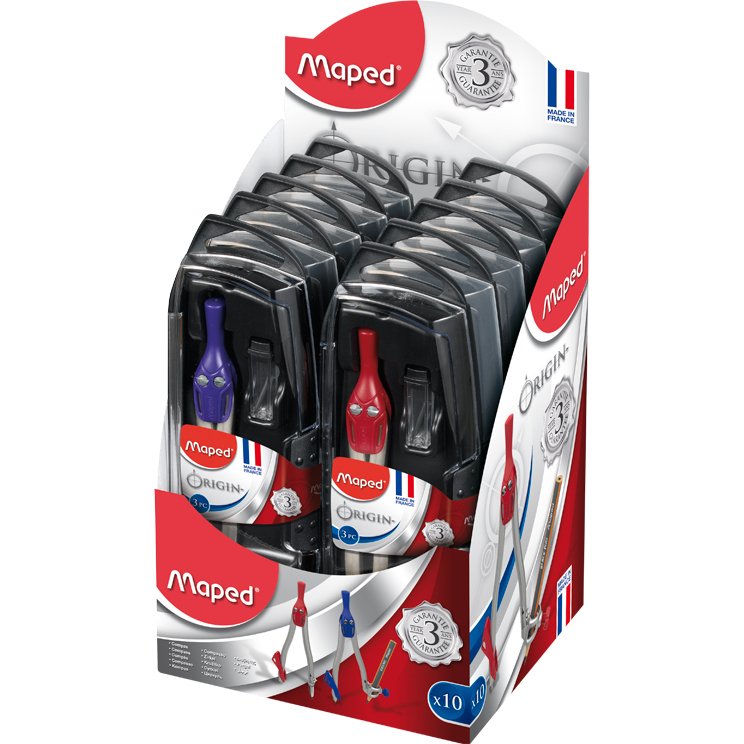 Compas maped origin mine bague branches acier durabilité rigidité 3 ans garantie