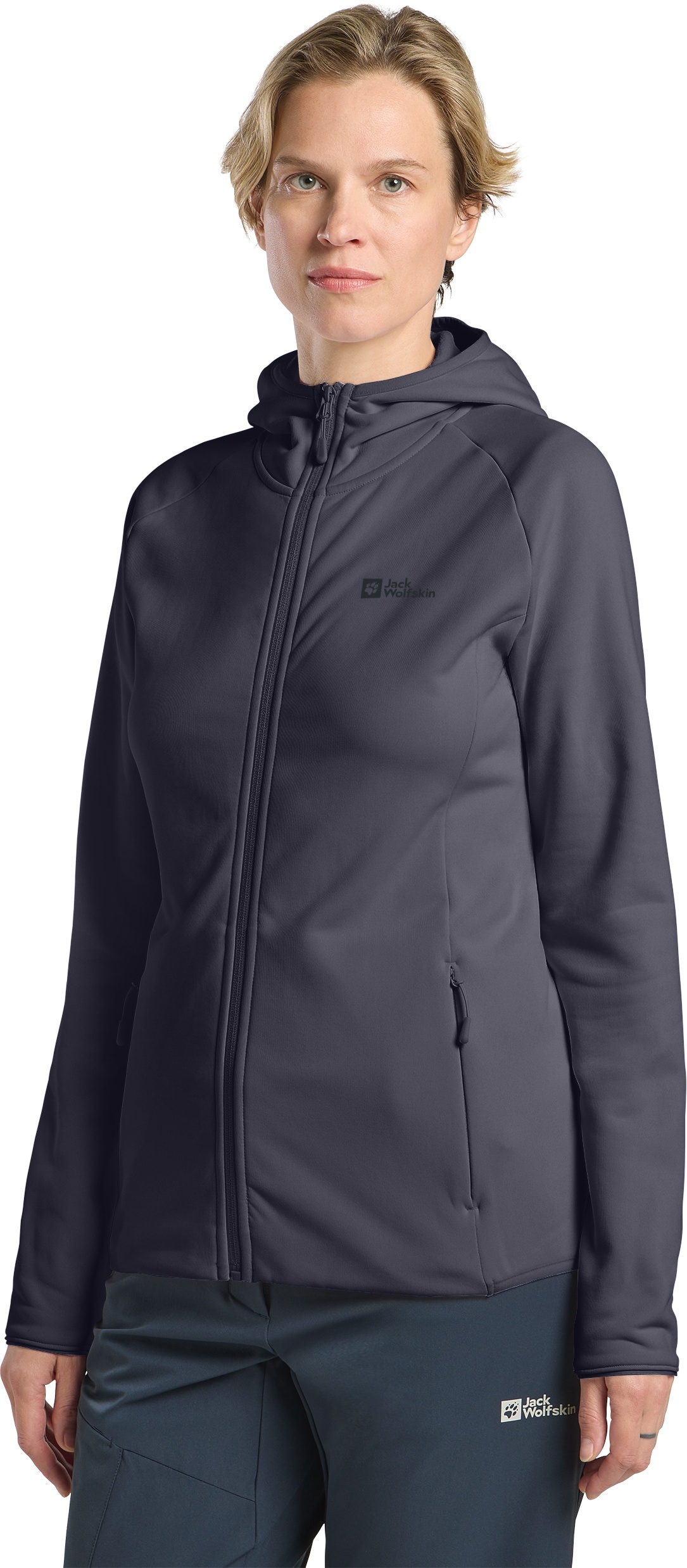 Jack Wolfskin Fleecejacke »BAISELBERG HOODED FZ W« mit Kapuze