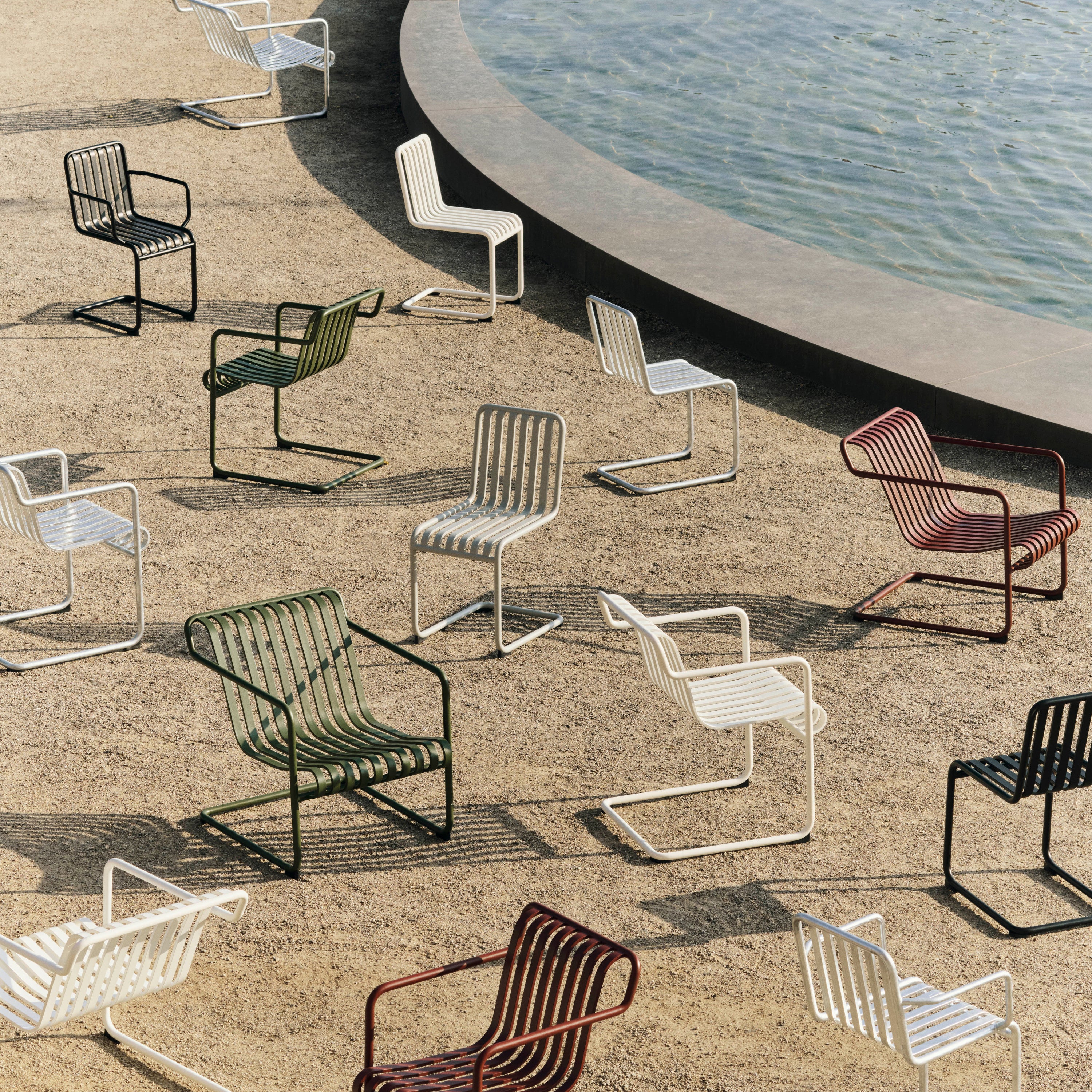 HAY Palissade Cantilever Lounge Chair Low - Olijfgroen
