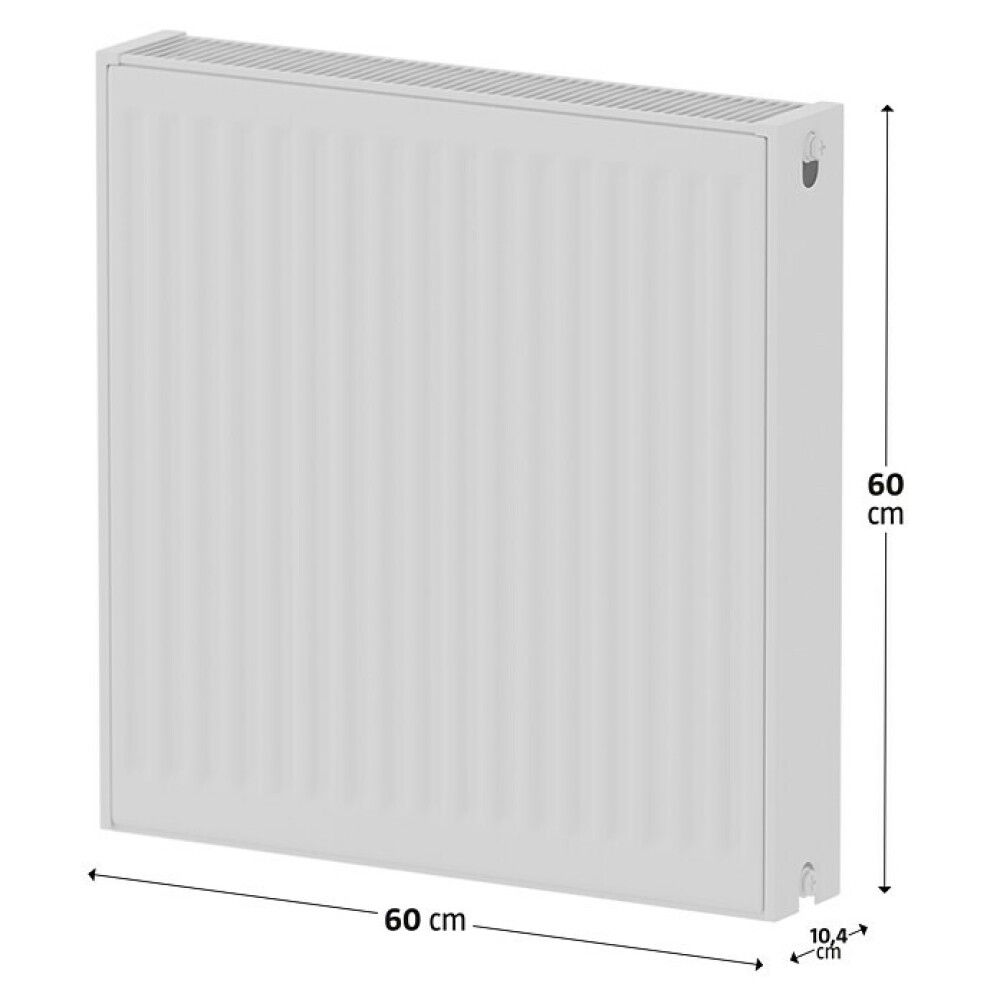 RADIATOR VANNBÅREN 600X600MM 995W
