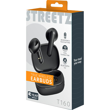 Streetz T160 TWS trådløse høretelefoner - sort