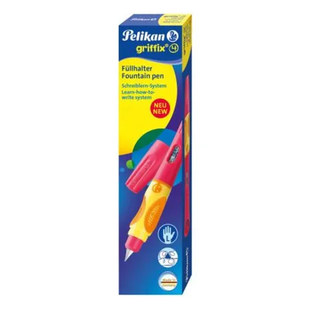 Pelikan griffix® 4 Füllhalter, cherry rot, links, Faltschachtel
