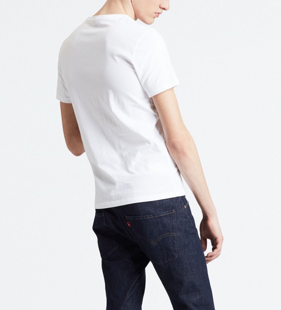 Pacote com 2 camisetas Levi's Slim Crewneck, 1 branca.