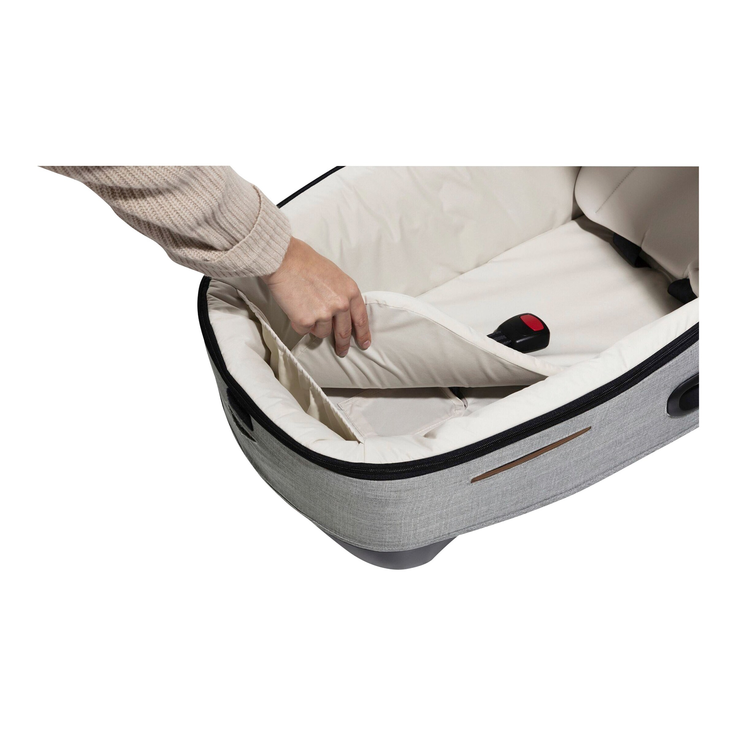 Joie - signature Babyschale und Tragewanne Calmi R129 für Aeria, Finiti oyster
