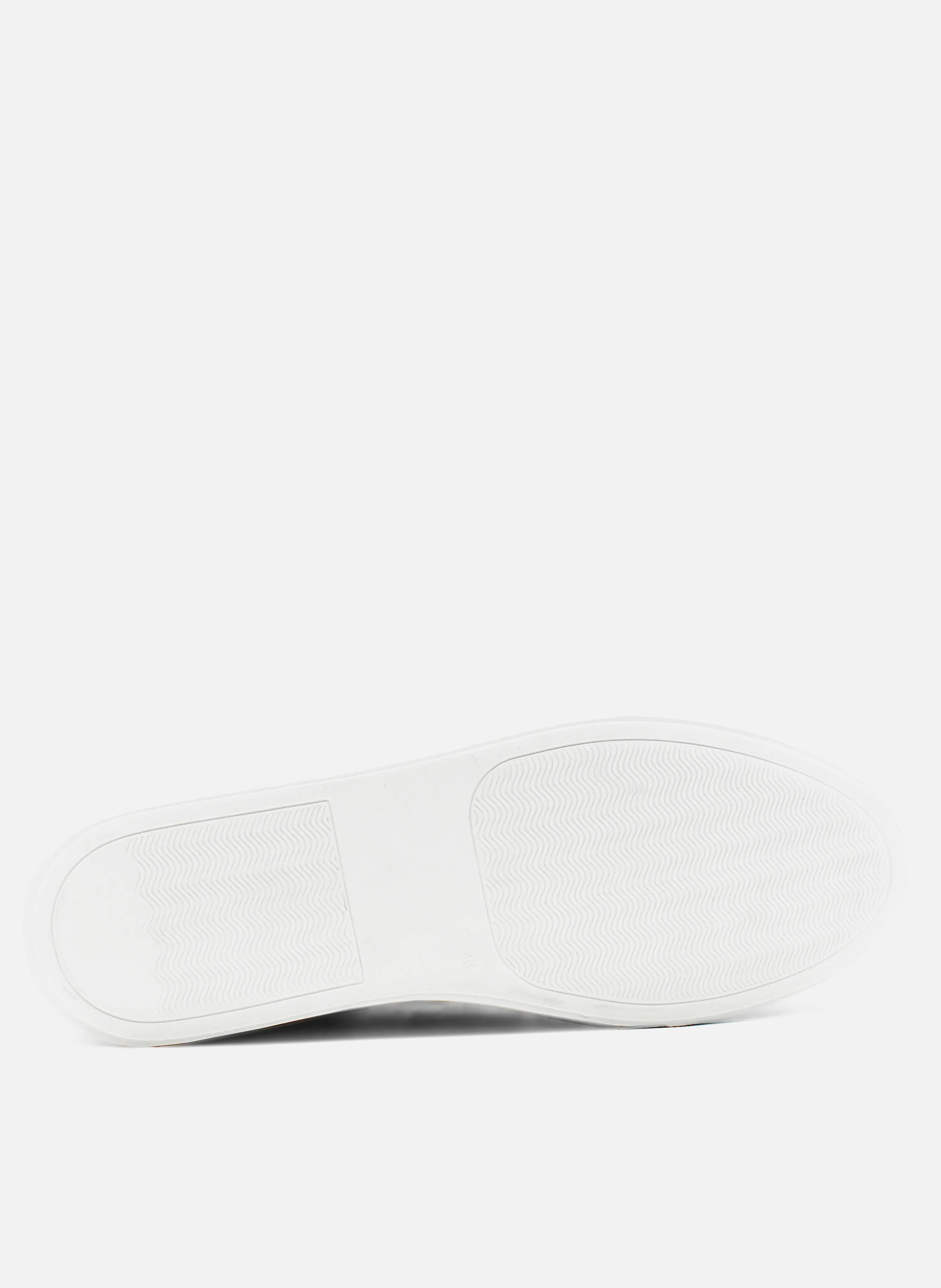 Baskets mif cuir grainé | Blanc