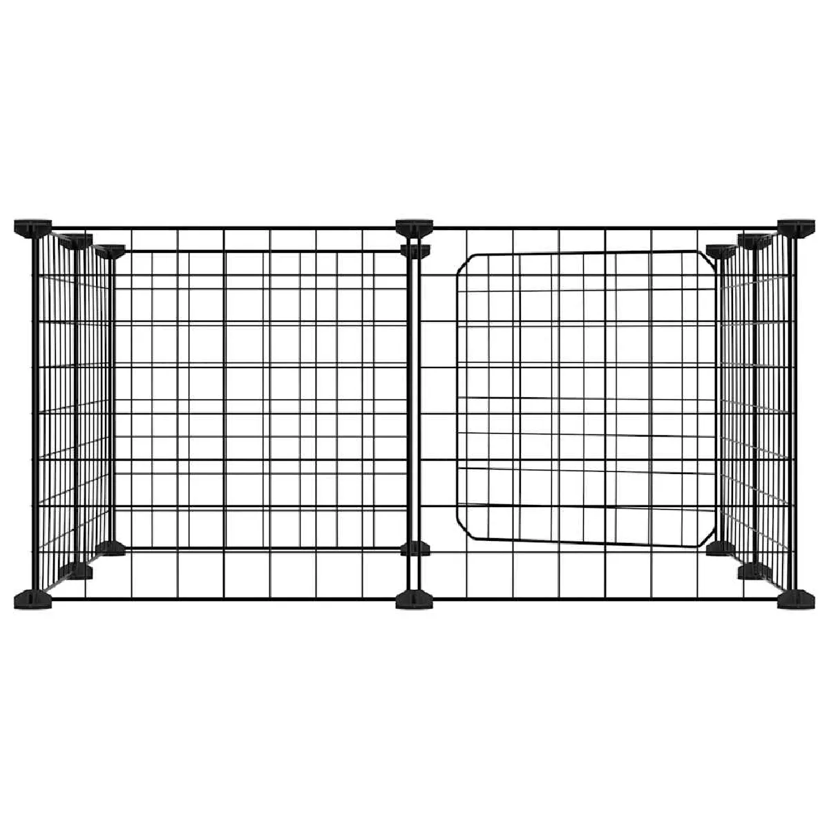 vidaXL Cage animaux de compagnie - Noir