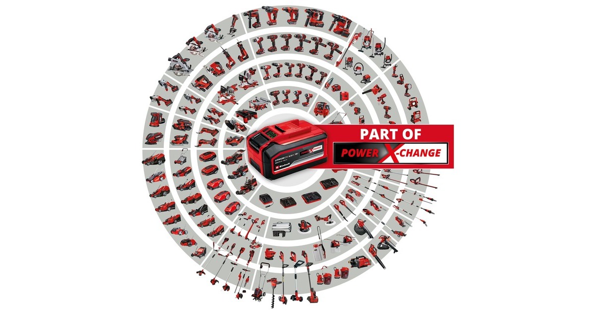 EINHELLPower X-Fastcharger 4A oplader  (Zwart/rood)