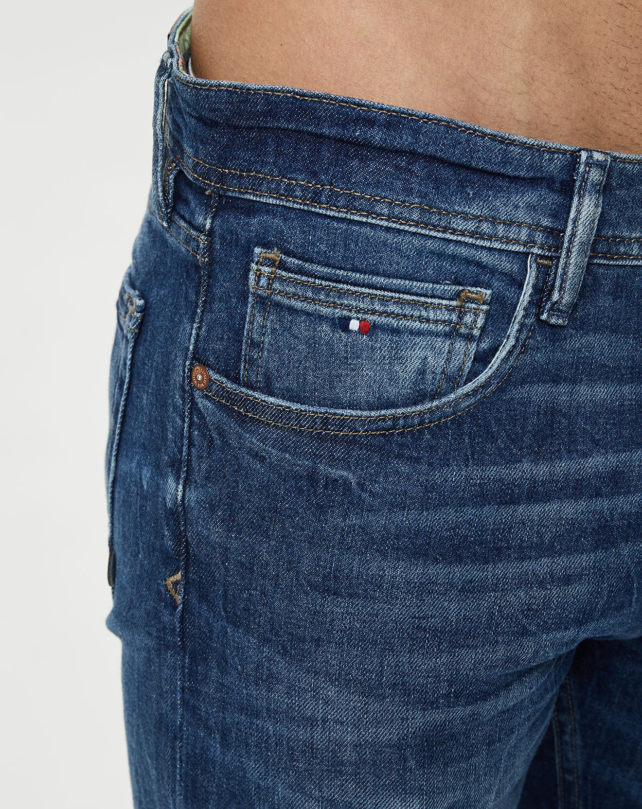 Kaporal 5 Jean Slim en Coton Bio Darko bleu moyen