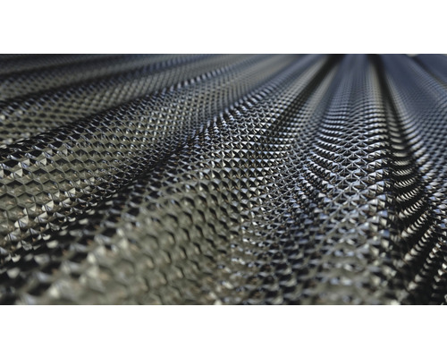 PVC golfplaat Sinus 76/18 PRISMA honingraatstructuur antraciet 2500 mm x 900 mm x 2,5 mm