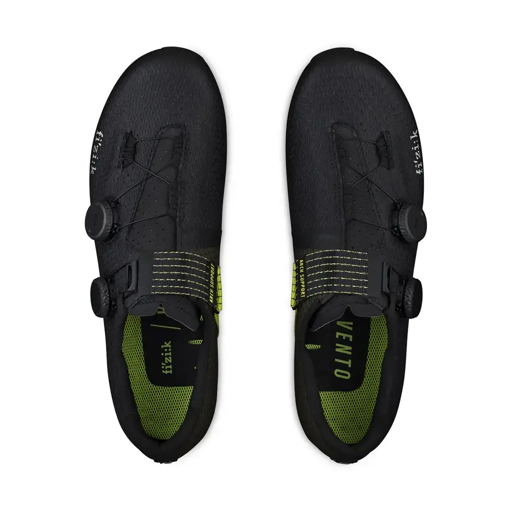 Fizik Vento Stabilita Carbon Wielrenschoenen Zwart/Fluo Geel
