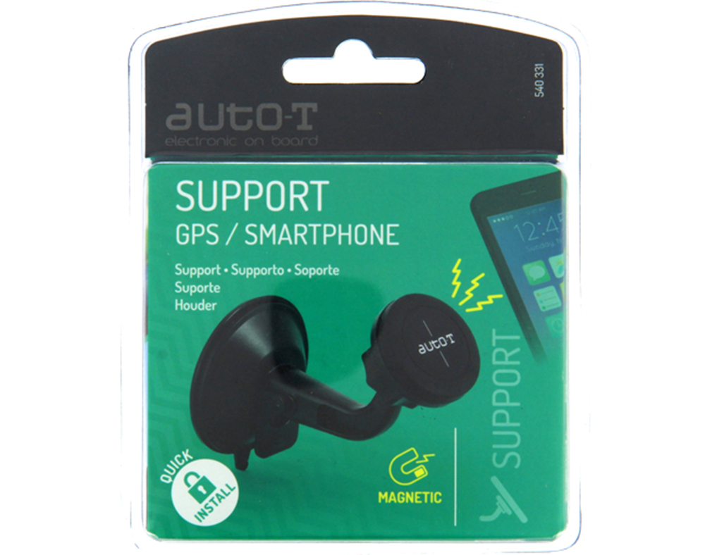 SUPORTE MAGNÉTICO AUTO T COM VENTOSA